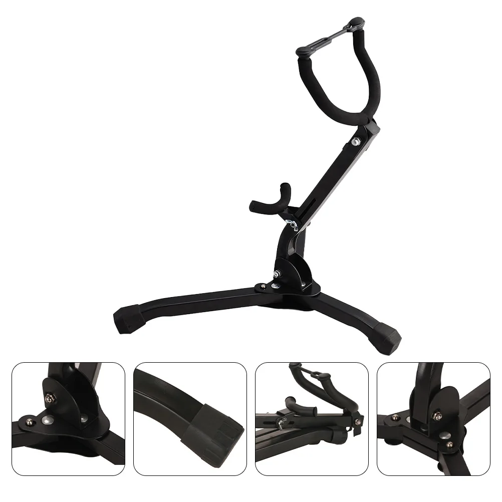 

Saxophone Display Stand Tenor Foldable Racks Tripod Holder Folding Accessories Detachable Portable