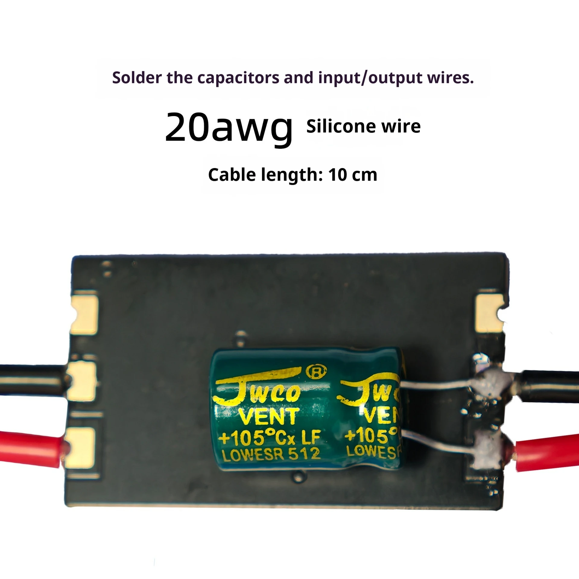 FlyingRC 2-12S 5A BEC Step Down Module with 20AWG 10cm Silicone Wire, Voltage Regulator for FPV Drone RC Airplane Fixed Wing
