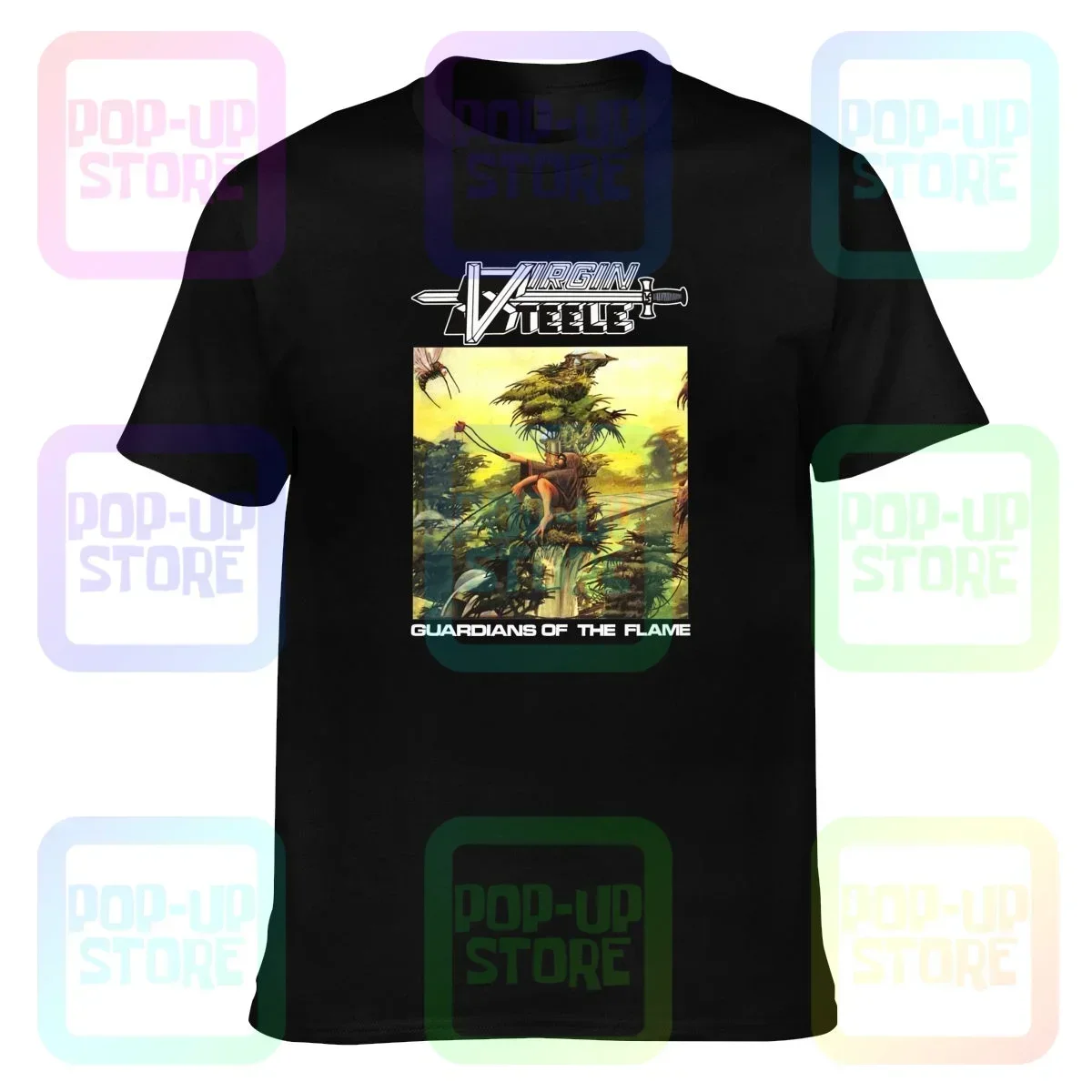 Virgin Steele Guardians Of The Flame Heavy Power Metal Omen T-shirt Tee Shirt Print Hot Deals