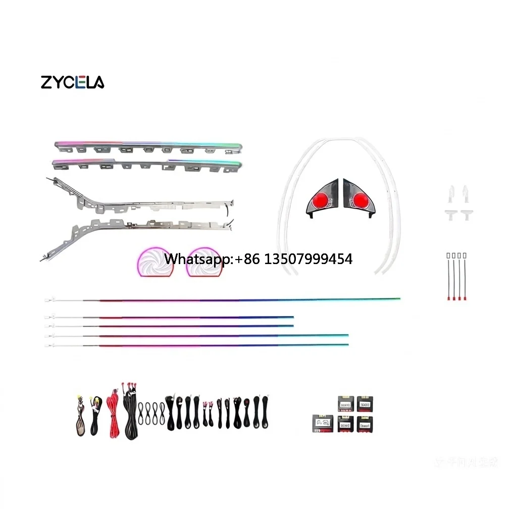 forModel 3 2019-2020 Symphony LED Ambient Light 64 Colors Intelligent Interior Dimmable Lighting 12V Fitment