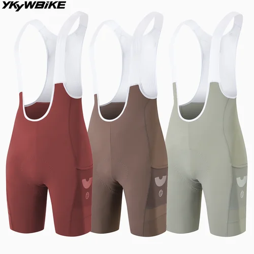 Imagen 1 del producto YKYWBIKE Men Cycling Bib Shorts Pro Team Summer 7 Hours Italy Interface Padding Bicycle Bibs Short Pants Road Bike Shorts 2025