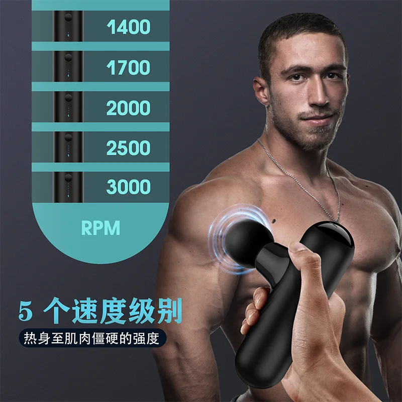 Mini Massage Gun, Professional Portable Muscle Massager with Brushless Motor, Handheld Percussion Massager