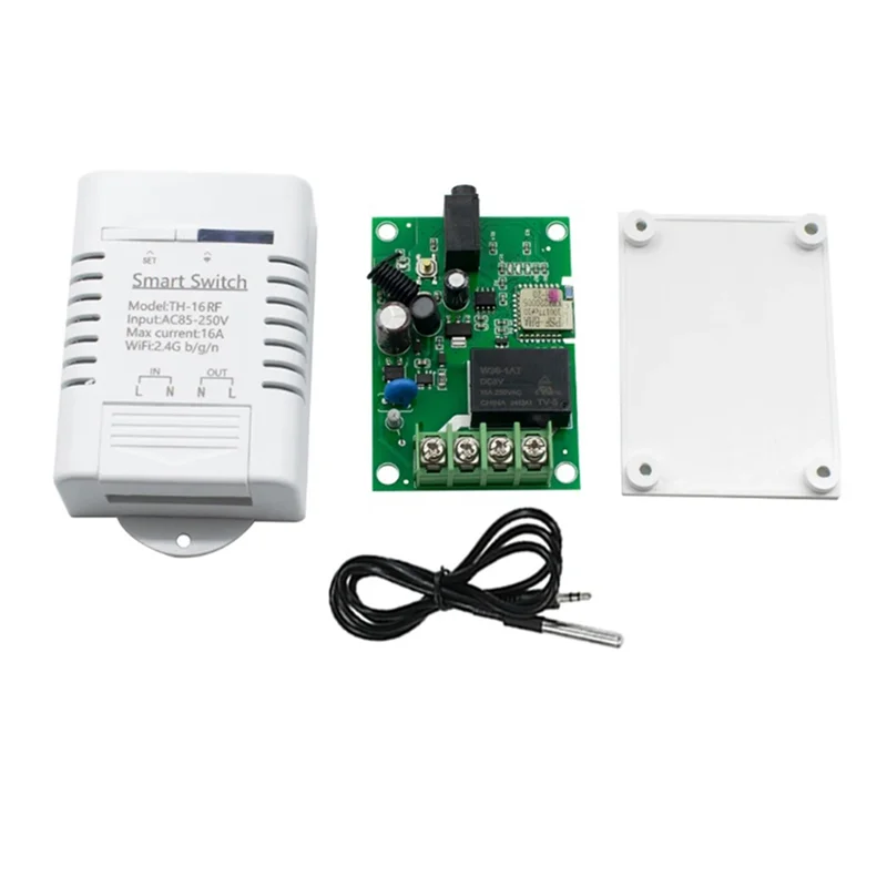 

Отличный переключатель монитора температуры и влажности с сенсорным кабелем, комплект автоматизации умного дома