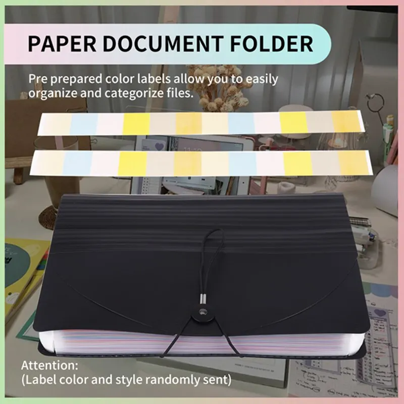Accordian File Organizer,Expandable File Folder,Portable Accordian Folder Letter Size,For Paper Documents A4 Letter Size