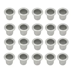 20Pcs Aluminium Candle Cups Mini Candlestick Holder Prevents Wax Dripping for DIY Lamp Candle Making Containers Home Decorative