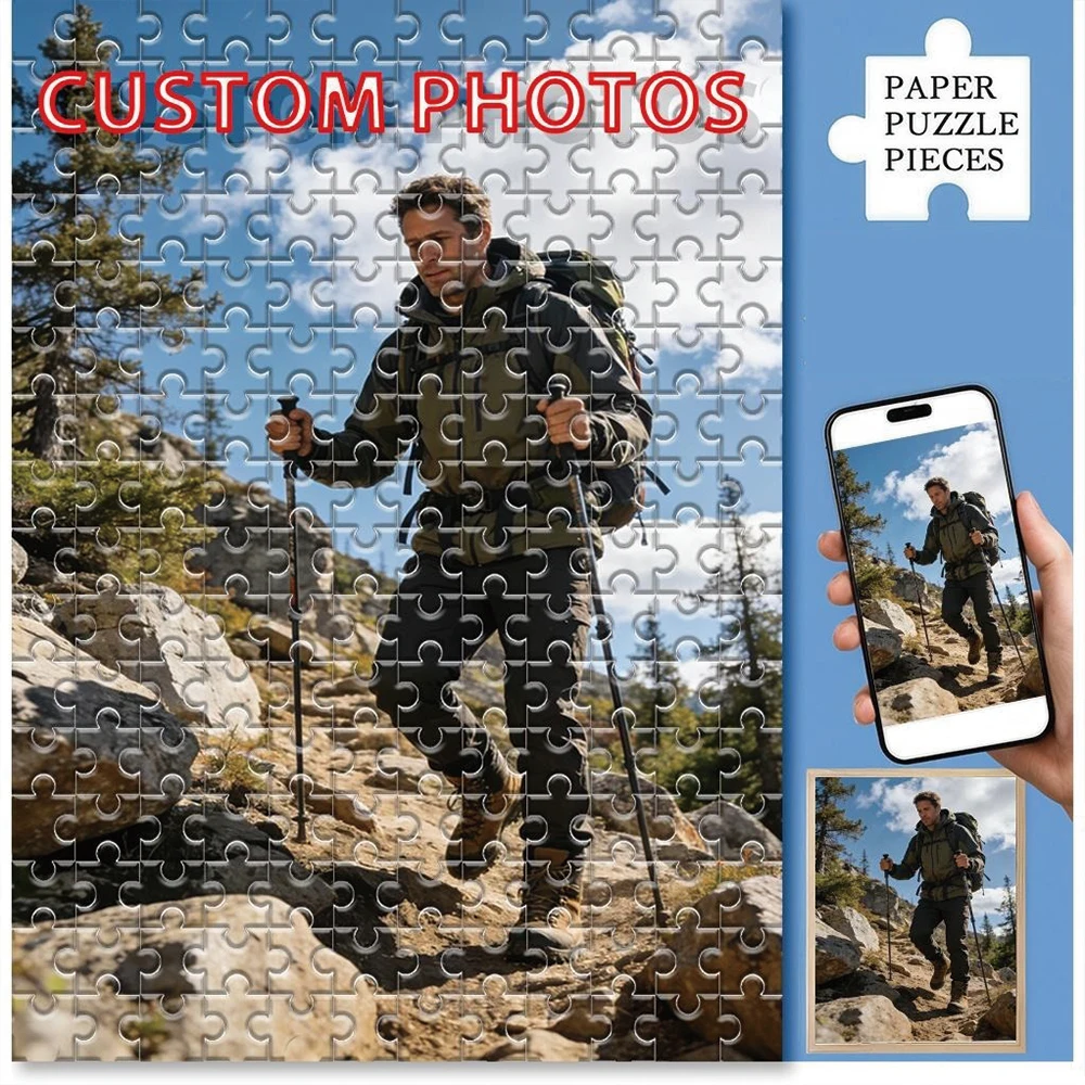 35/300/500/1088pcs Personalized Custom Photo Puzzle Tourist Photos Friends A Memorable Keepsake Or A Special Celebration