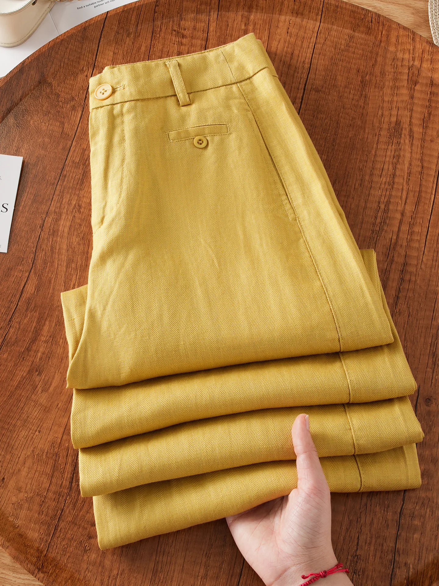 

High Waist Wide Leg Pants Women's Summer Thin New Loose Drape Casual Sun Protection Straight Leg Linen Blend Pants