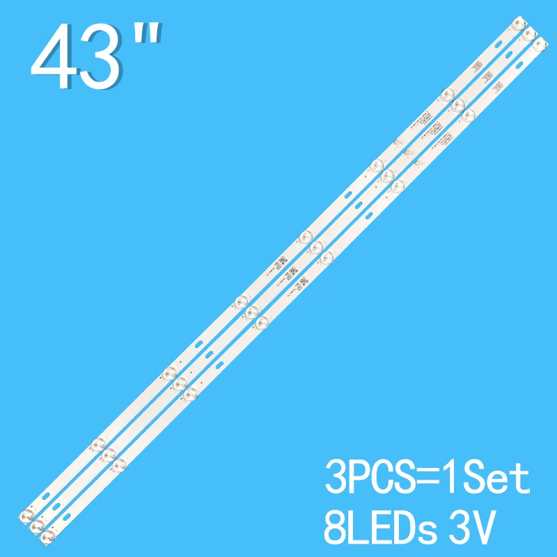 3 stücke LED-Hintergrund beleuchtung Streifen für isonic ict4308 JL.D43081330-362CS-M_V01