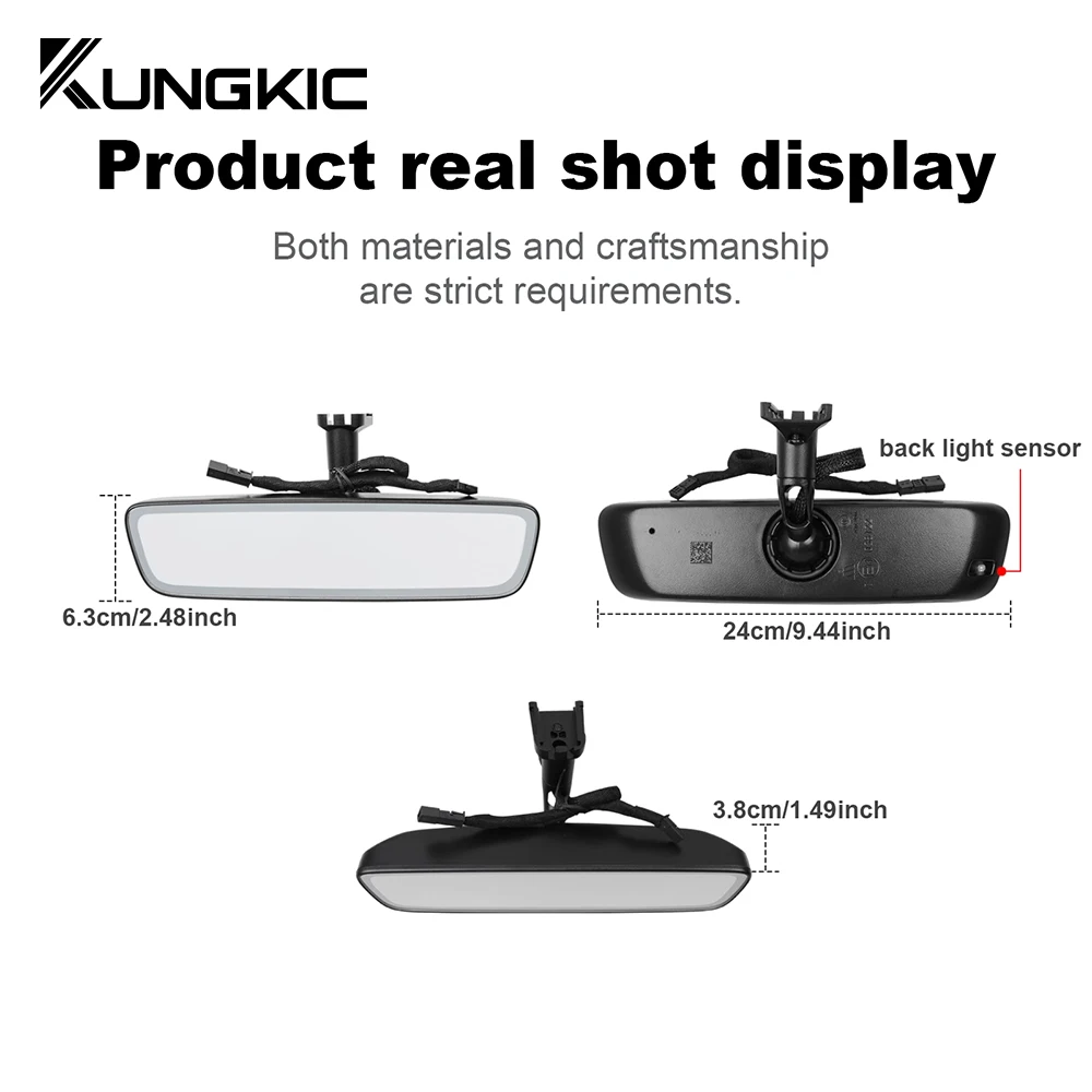 Automatic Anti-glare Rearview for Ford explorer 2020-2023 Mirror Auto-dimming Interior Mirror Electronic Rear View Mirror