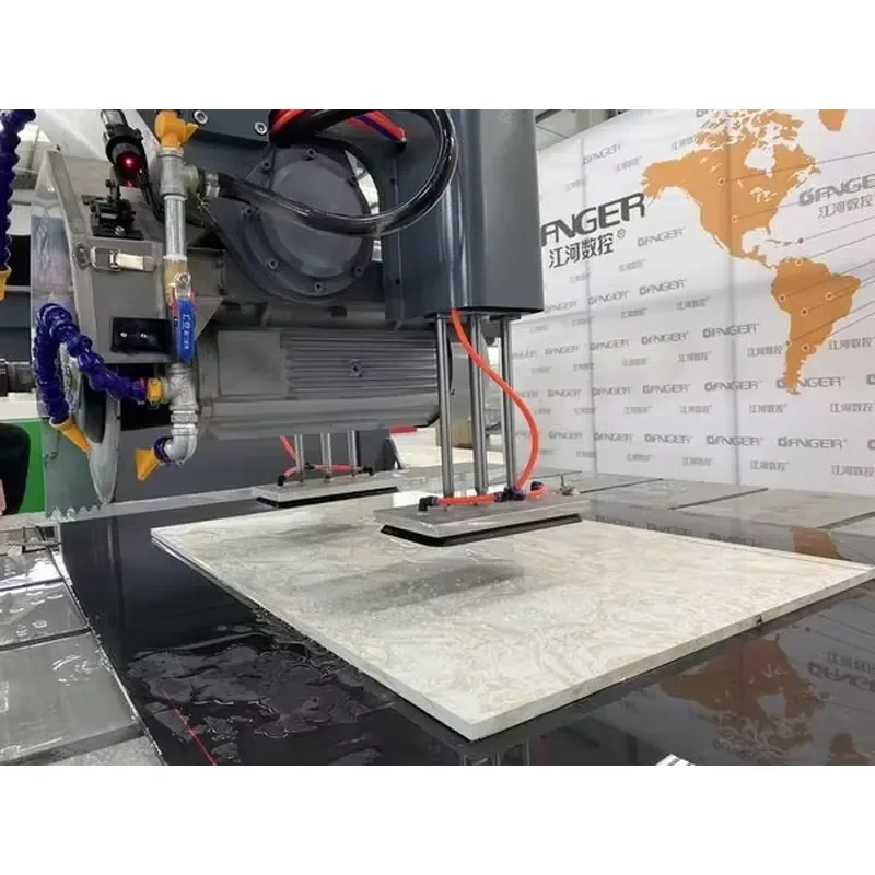 5 Axis Bridge Cutting Machine with Rotation (A 0-90°/C 0-360°), Multi-Angle Cutting, for Marble/Quartz/Artificial Stone