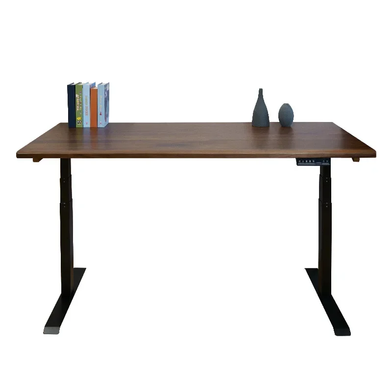 Black walnut electric lifting table ash wood study table panel
