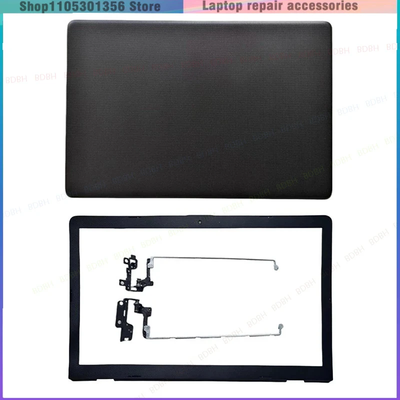 New For 17-BS 17-AK 17G-BR TPN-W129 TPN-W130 Silver Black LCD Back Cover Rear Lid Screen Housing Case Front Bezel LCD Hinges