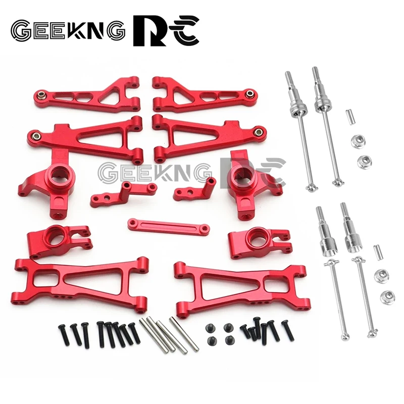 Metal Drive Shaft Suspension Arm Set for HAIBOXING HBX 16889 16889A 16890 16890A SG1601 SG1602 1/16 RC Car Upgrade Parts Kit