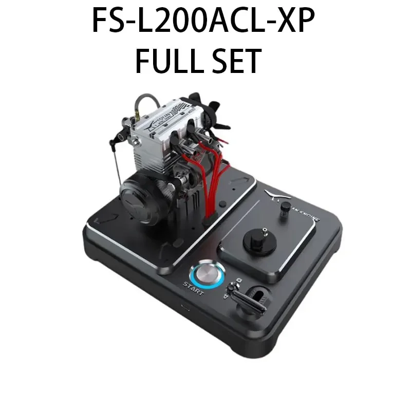 TOYAN ENGINE FS L200AC Four Stroke Methanol Engine Model with Starter Kit Metal Base FS-L200ACL-XP DIY Version