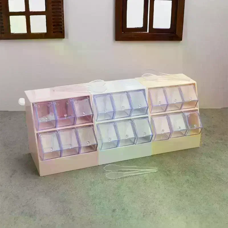 Dollhouse Simulation Candy Display Rack Drawer Cabinet Model Dollhouse Furniture Decoration Mini Supermarket Scene Ornament 1/12