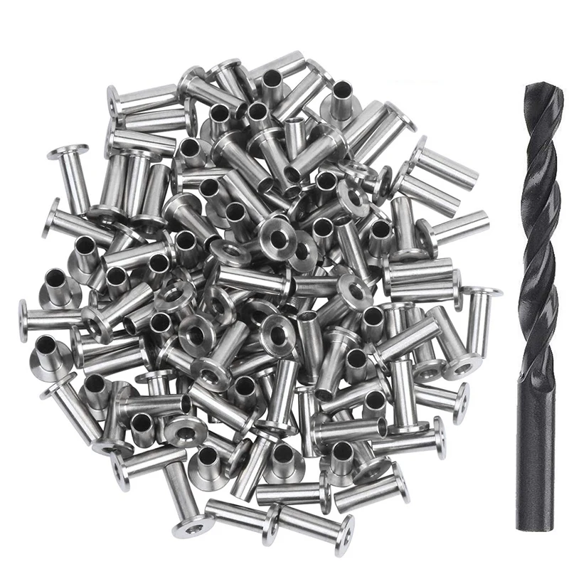 AT21-120 Pack Stainless Steel Protector Sleeves For 1/8 Inch 5/32 Inch Or 3/16 Inch Cable Railing, T316 Marine Grade Cable Raili