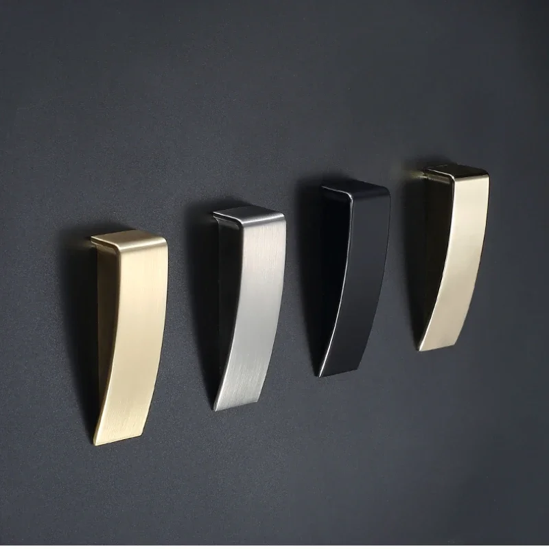 Handels for Kitchen Furniture Door Handles Knobs for Cabinets and Drawers Metal Zinc Alloy Black Interior Home Drawer Pulls