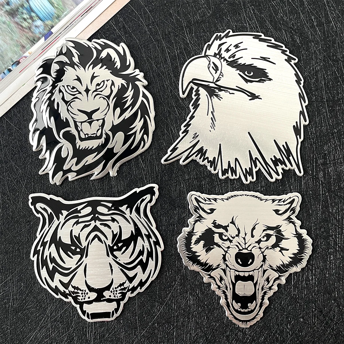 

Car Decoration Motorcycle Stickers - 3D Lion/ Eagle/tiger/wolf Badges - Scratch-resistant and Wear-resistant Decal Accessories
