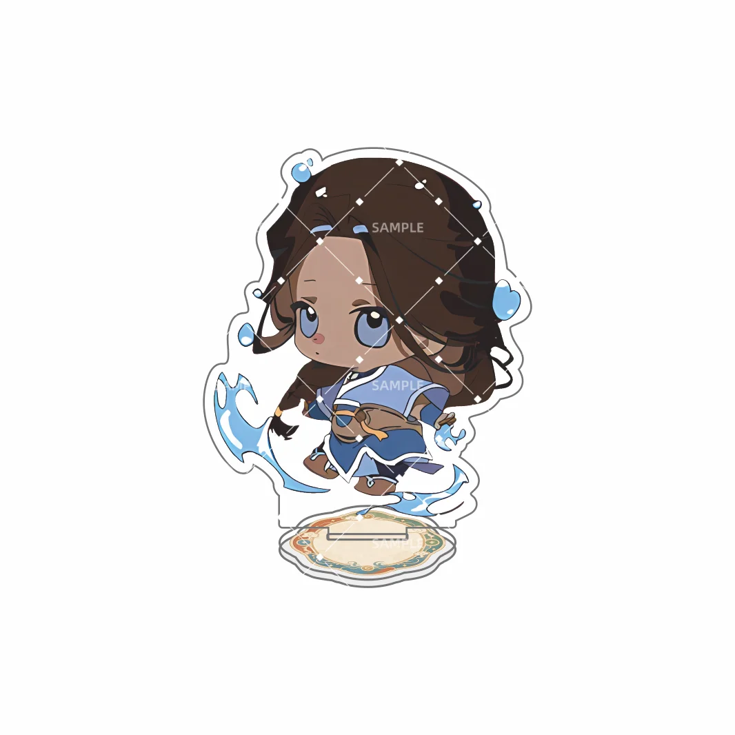 Avatar The Last Airbender 10cm Acrylic Stand Figure Aang Zuko Katara Iroh Chibi Anime Table Decor Cute Keychain Badge Fans Gift