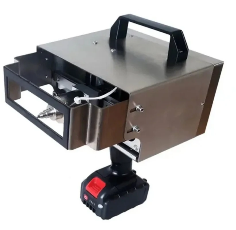 120*30MM Handheld  Coding Machine Metal Typewriter Steel Structure Marking Cylinder Numbering Engraving Machine Battery