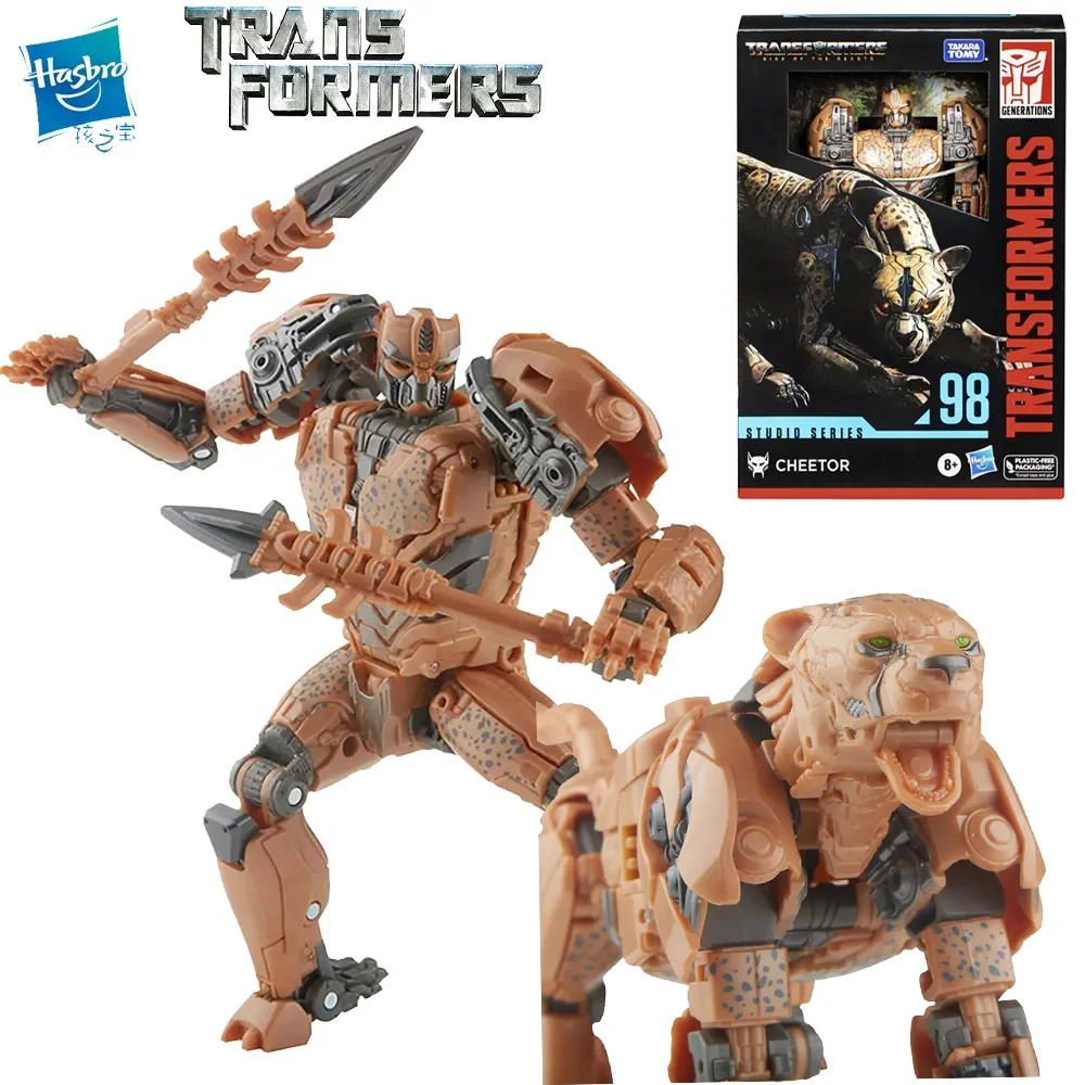 

Hasbro Transformers Rise of The Beasts Studio Series SS98 Cheetor Voyager Class Original Action Figure Toy Collection collectin