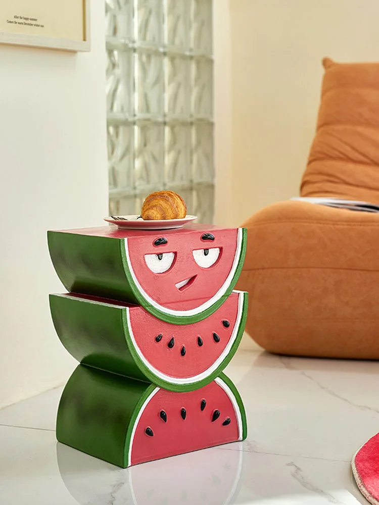 Creative Fruit Coffee Table,Floor Decoration,Cute Living Room,Sofa Side,Watermelon Tea Tables,Bedroom Storage,Desk Customized