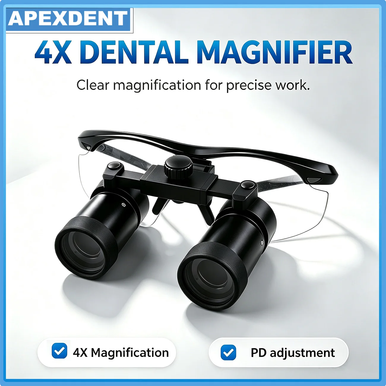 4X Dental Loupes High Magnification Optical Surgical Magnifiers For Magnifying Dentistry Binocular Instruments