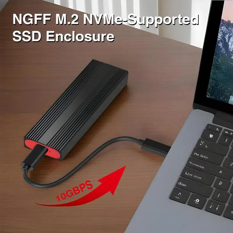 القرص الصلب حقيبة للتخزين صندوق القرص الصلب 10Gbps نوع C قارئ القرص الصلب الخارجي USB 3.1 SSD الضميمة محول ل SSD