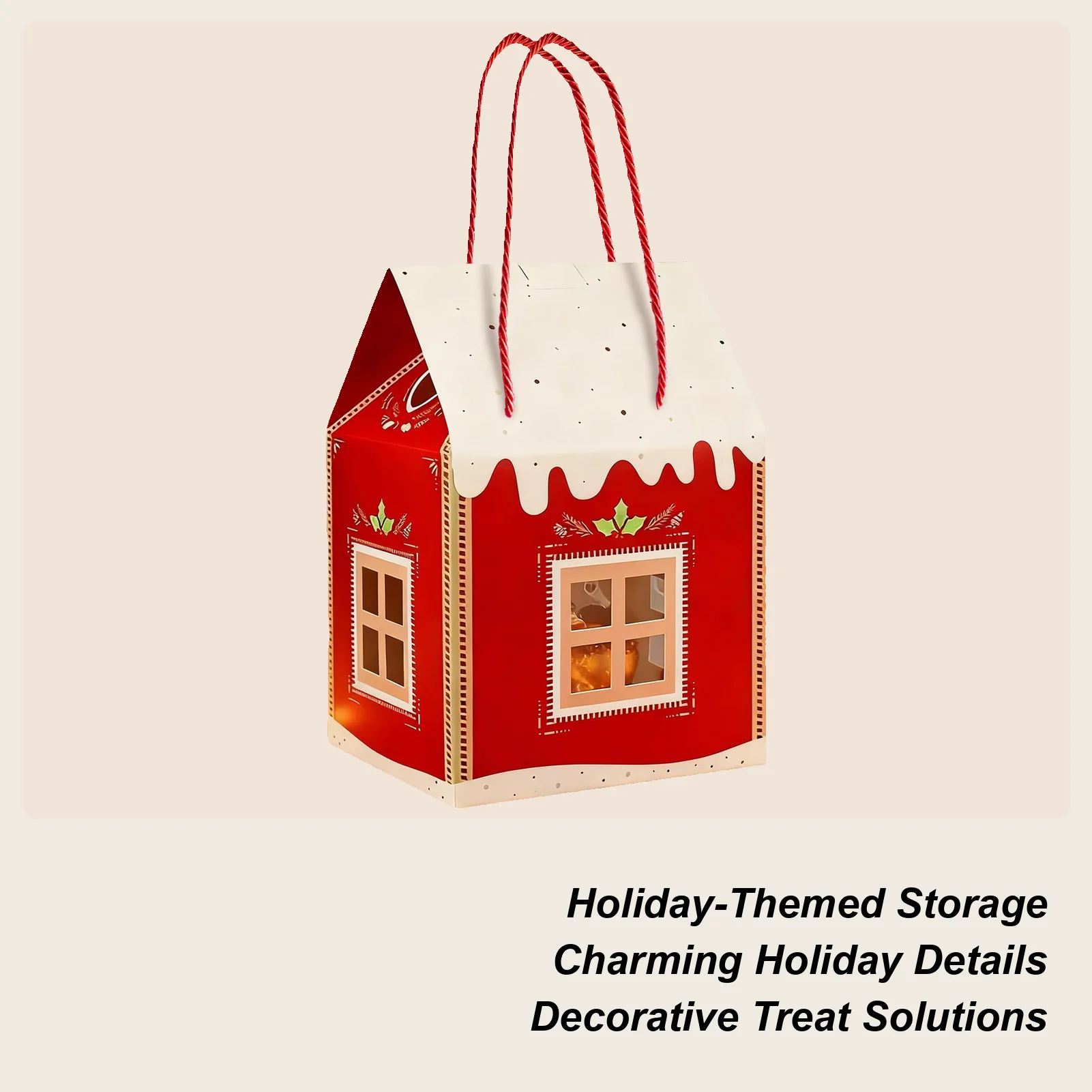 

Christmas Candy Bags 3D Pop-up Snack Organizer Pouch Cardboard Boxes For Candy For Boys Girls Youth Teens Men Wife Husband Son