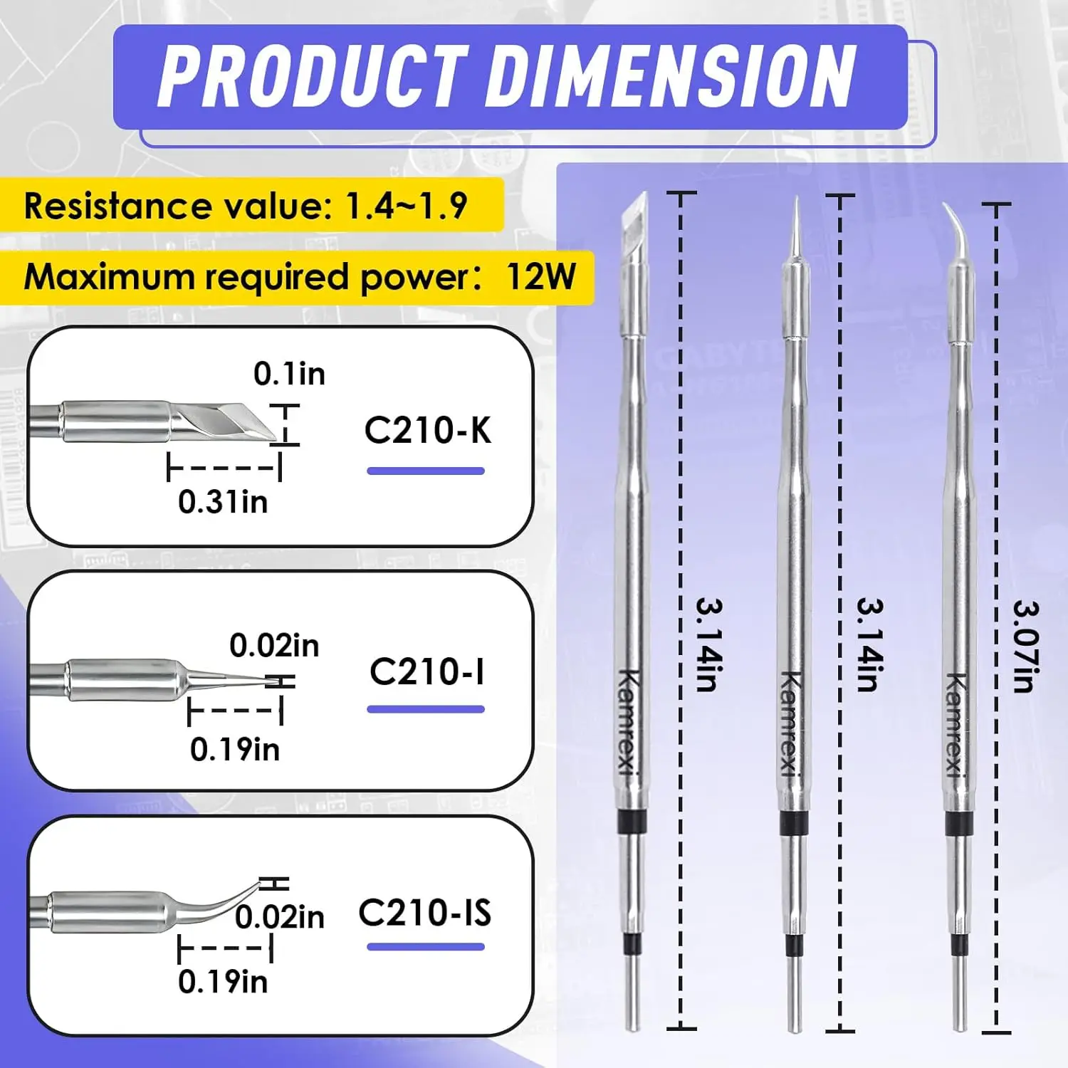 C210 Soldering Iron Tips C210-028/018/006/029/030 Tips Universal JBC T210 Handle for BGA Rework Station Mobile Phone Repair