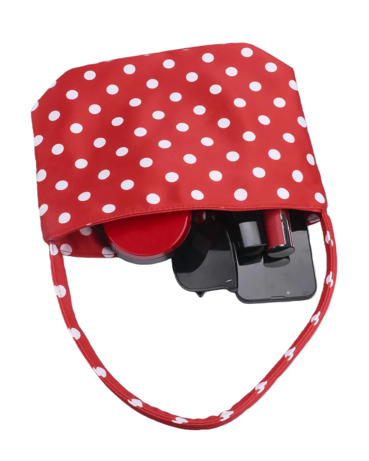 1PC Women's Polka Dot Nylon Hobo Bag Fashion Underarm Shoulder Bag Bucket Bags Tote Handbag Party Evening Purse