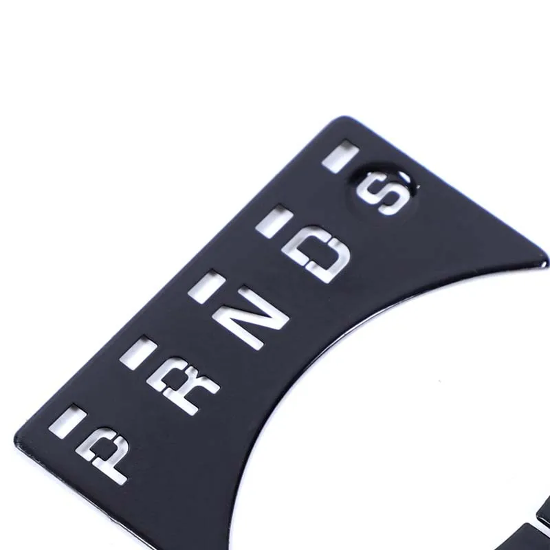 Per Jaguar XJ 2010-2019 nero lucido pulsante del cambio auto adesivi decalcomanie accessori per la modifica degli interni dell'auto