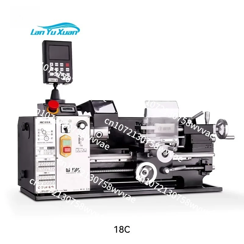 

18C Digital Display Mini Lathe Machine - 2-Axis DRO & Variable Speed for Education/DIY Metal/Wood Craft