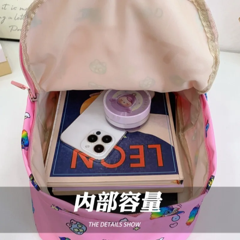 حقيبة ظهر مدرسية للأطفال من ديزني ستيتش، سعة كبيرة، صديقة للبيئة، تصميم مريح بطباعة كرتونية لطلاب المرحلة الابتدائية #3