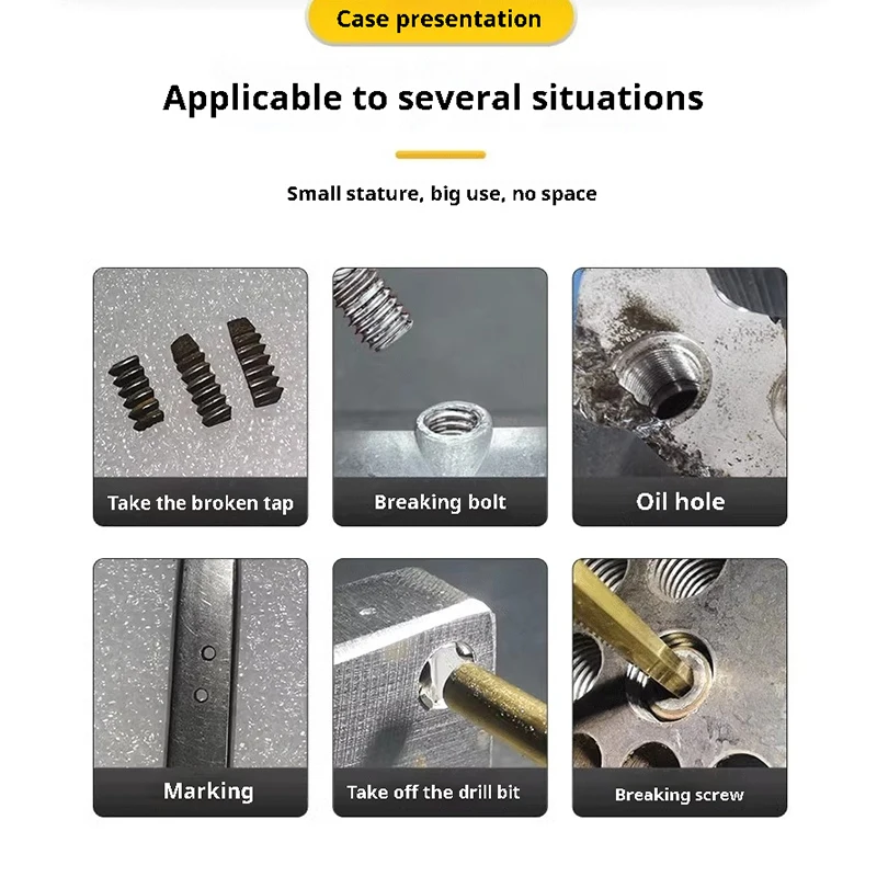 Portable Breaking Tap Screw Drill Tap High Frequency Electrical Pulse EDM Wire Taking Machine Broken Tap Screw Take-Out  Machine