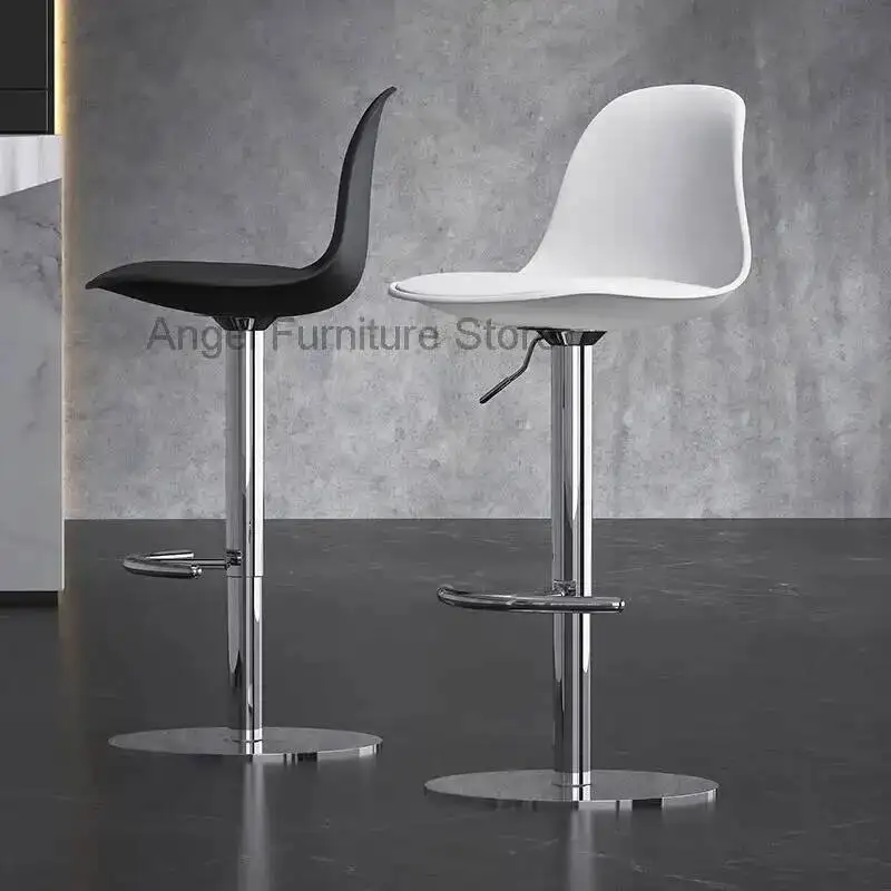 

Counter Metal High Stools Reception Kitchen Kitchen Counter Stools Luxury Modern Taburetes De Bar Furniture Bar For Home HY