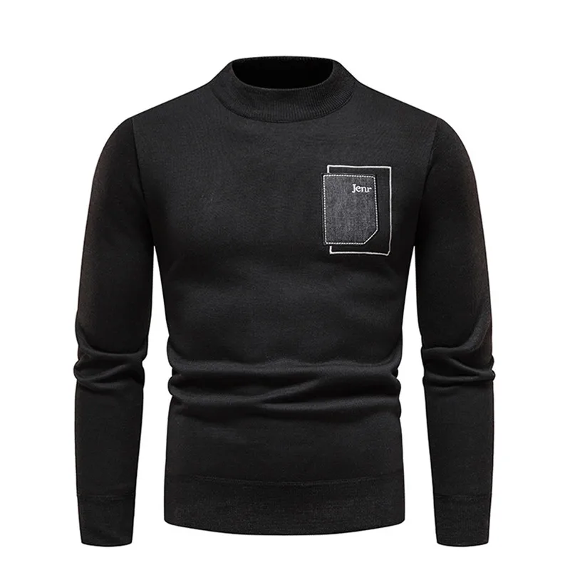 Nuovi Pullover da uomo autunno inverno O collo maglioni lavorati a maglia uomo tinta unita Casual maglieria calda Kintting Pullover maglione uomo