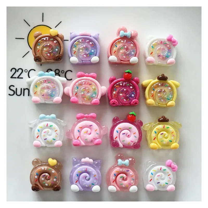 10pcs Mini Kawaii Rainbow Baby Flat Back Cabochons Scrapbook Diy  Party Hairpin Accessories Home Decoration Craft