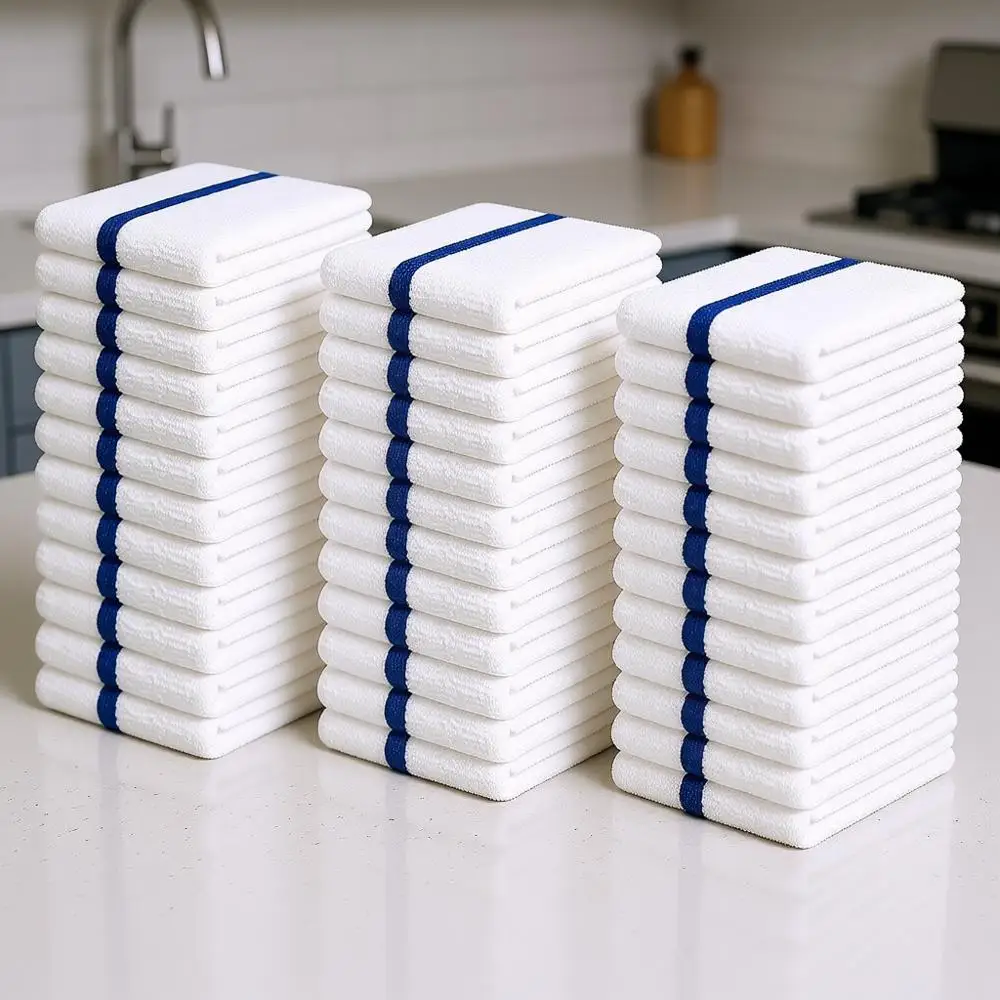 

Economy Pack of 36, 16x19 Cotton Cleaning Cloths - Durable, Absorbent, Multipurpose Rags