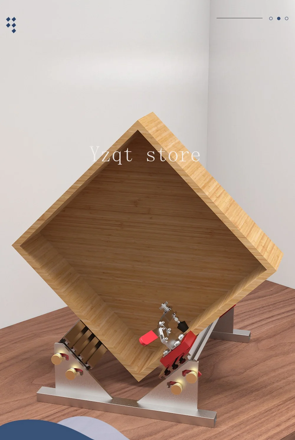 Drawer clip positioner, multi-size adjustable, drawer mount holder, woodworking tools