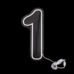 LED Neon Signs Number 1 Birthdays Decor Neon Lights Party Battery Case Light up your birthday with our Neon Number One Sign