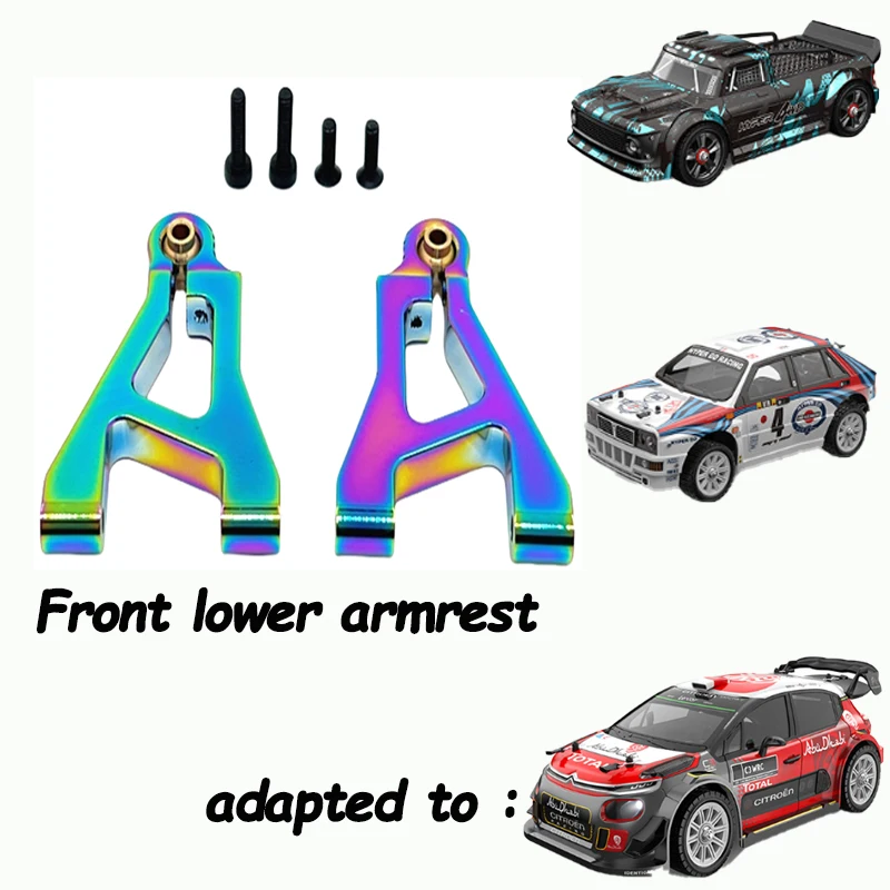 MJX14304 14303 14302 14301 Mise à niveau du véhicule télécommandé - Pièces métalliques - Traitement de surface miroir chromé - Couleur de galvanoplastie