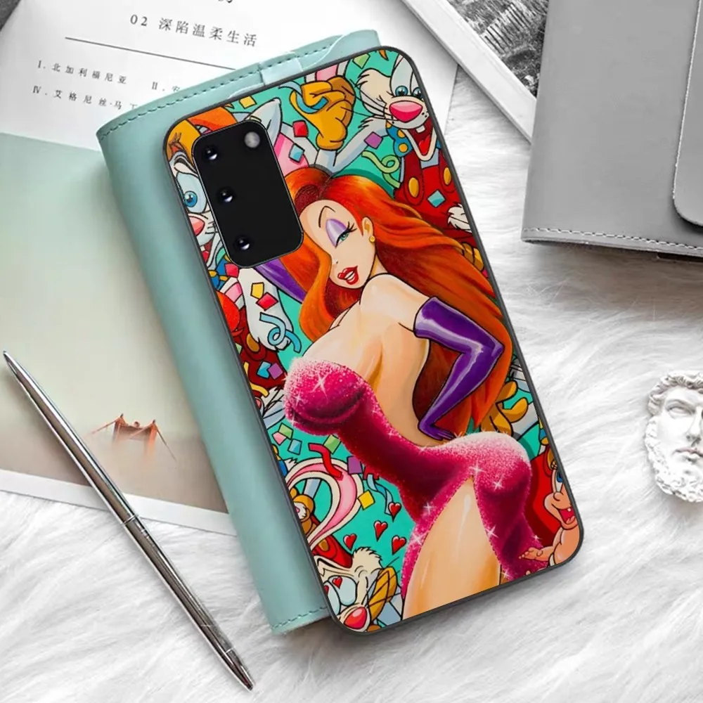 Jessica Rabbit Sexy Phone Case For Samsung S 9 10 20 21 22 23 30 23 24 Plus Lite Ultra FE S10lite Fundas