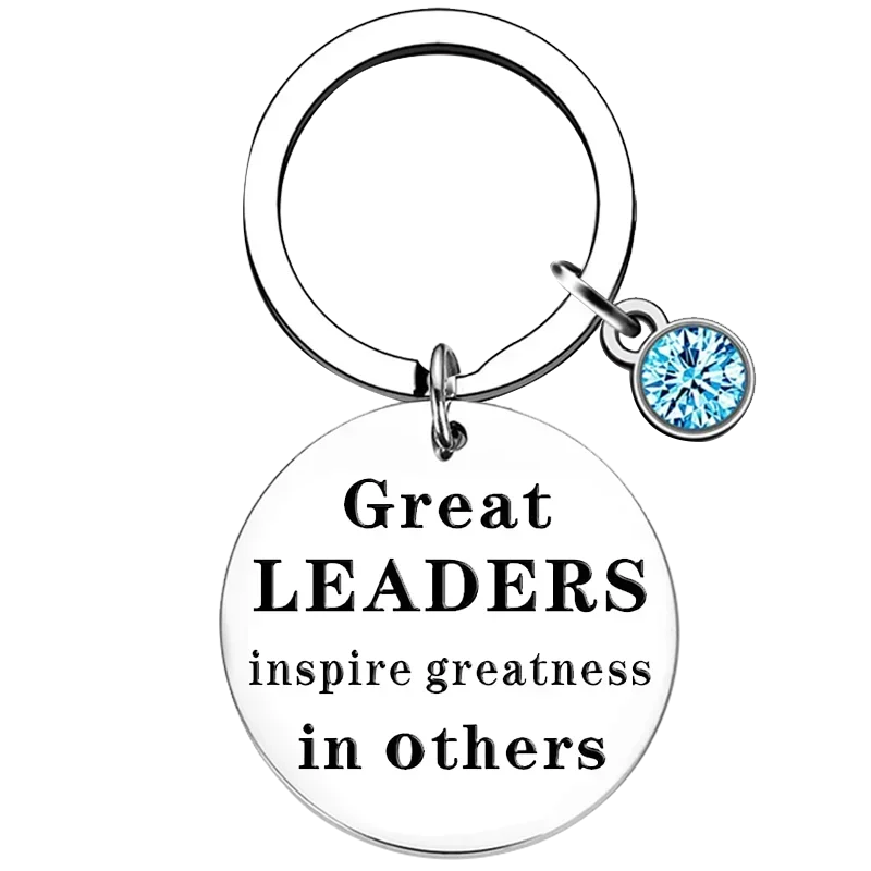 Hot Boss Appreciation Gifts Keychain Great Leaders Inspire Greatness In Others Key Rings Best Boss Christmas Gifts