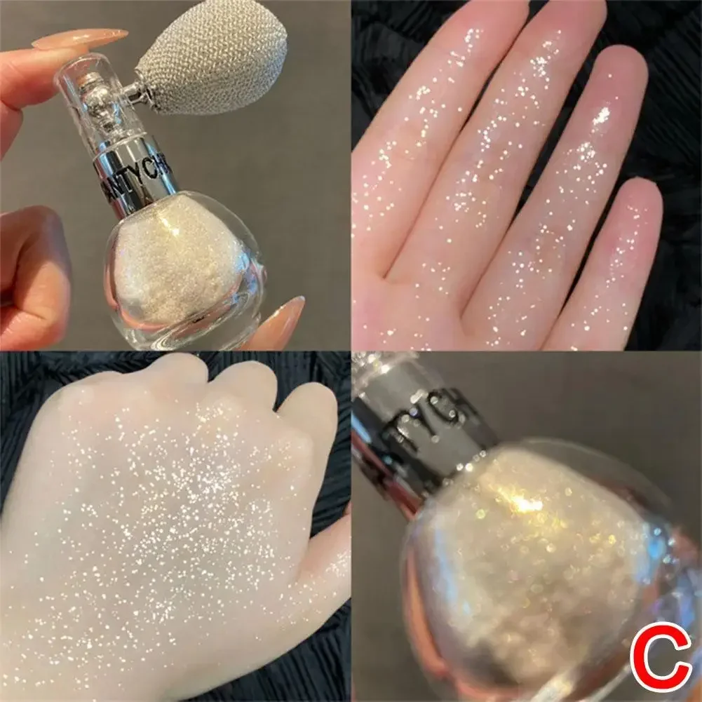 Text marker Spray Körper Diamant Hochglanz glänzend Glitzer Spray Fee Puder machen Make-up Gesichts aufhellung fein schimmernde Kosmetik