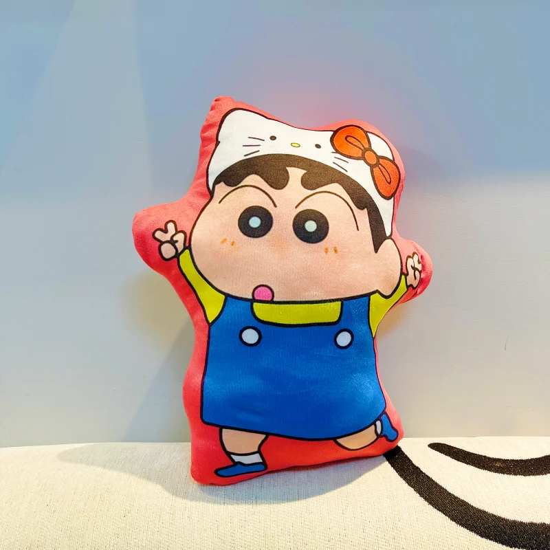 Crayon Shin-chan cartoon cute plush doll hug pillow kawaii home office chair sofa cushion toy anime merchandise wholesale - view 4