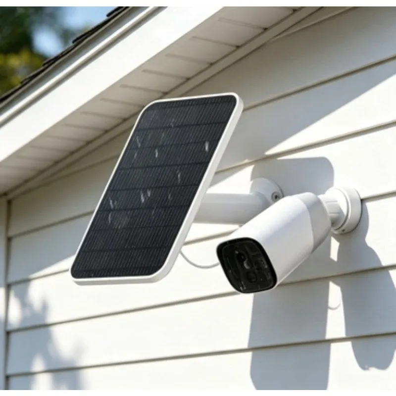 4W Monocrystalline Silicon Solar Panel Replacement Power Module Weather Resistant for Outdoor Camera Doorbell