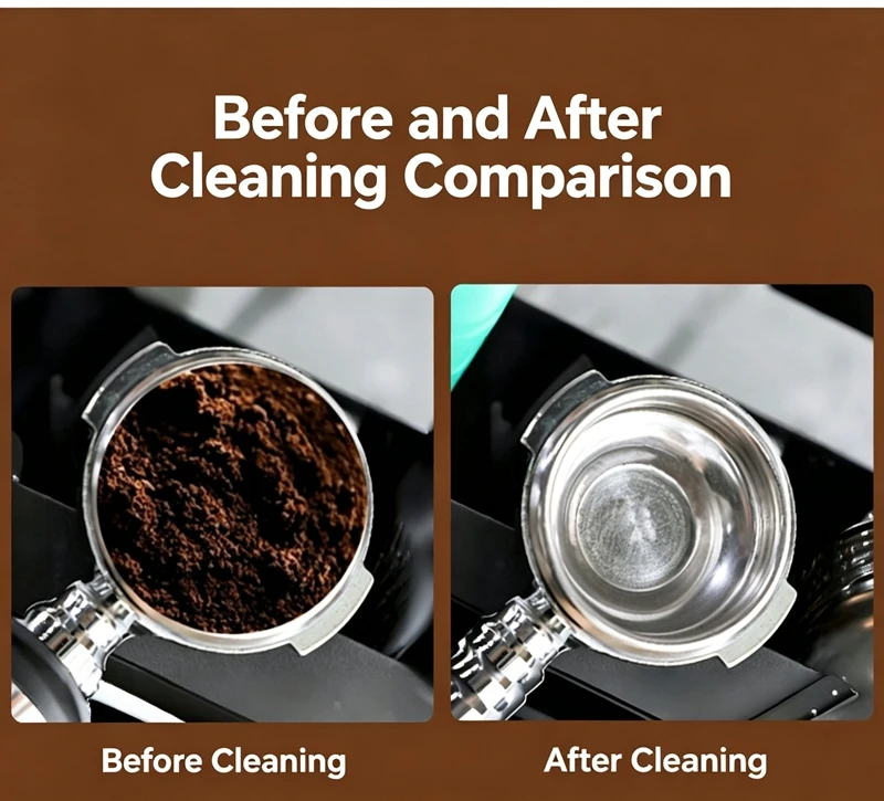 LX G512N-4L Electric Portafilter Cleaner 3L 51/58mm Coffee Filter Basket Portafilter Cleaner for Espresso Machine Café Barista