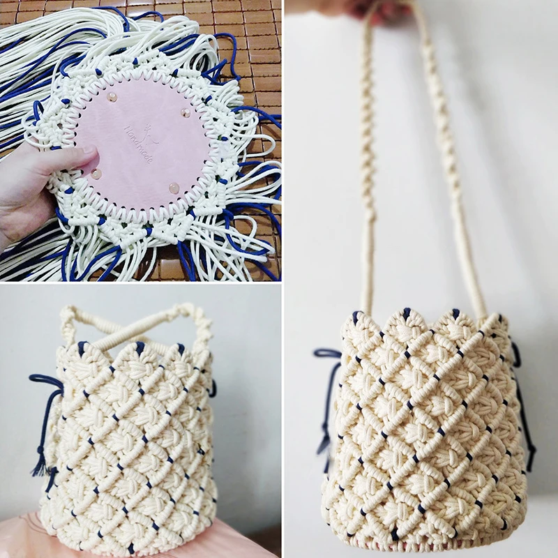 New 14.5*11cm DIY Hand-Woven Bag Hardware Accessories PU Oval Bag Bottom Women's Bag Accessories For Handbags