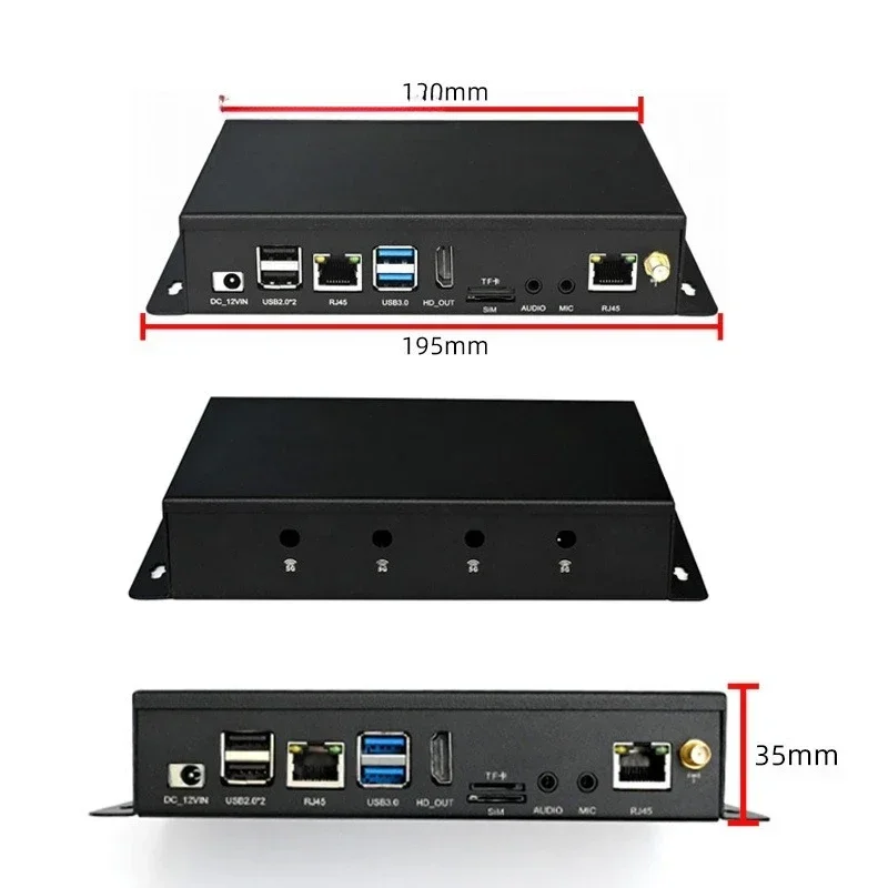 Industrial control box intelligent teaching facial recognition industrial routing cloud end point thin client